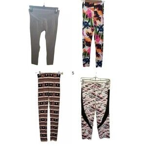 Bundle Lot of 4 Shosho Isadora Paccini Vanity Womens Size S Pull On Leggings